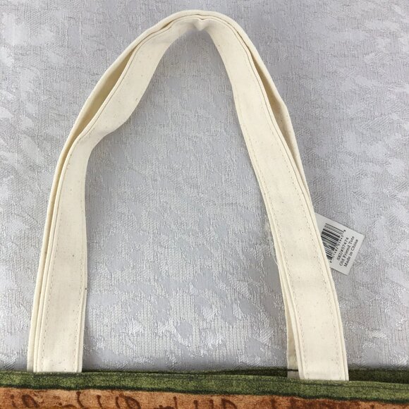 Teresa Kogut Old Friend Teddy Bear Large Canvas Tote Reusable Bag NWT - Picture 4 of 13